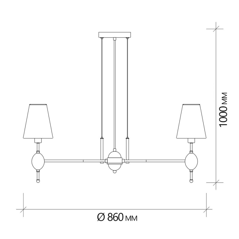 Подвесная люстра Escada 2106/8S