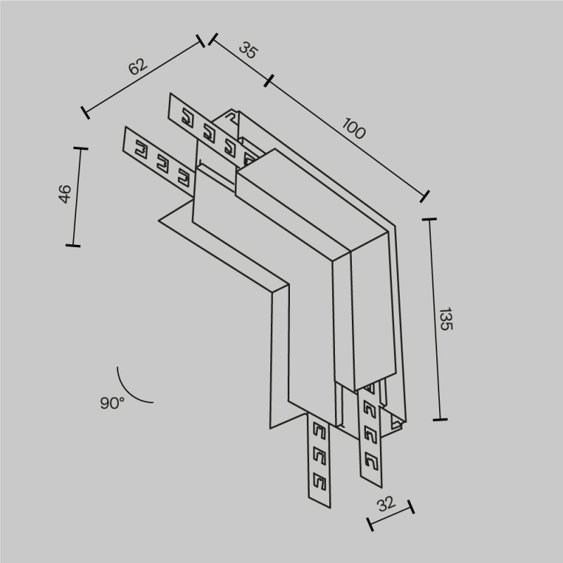 Коннектор Maytoni Technical TRA034ICL-42.12W