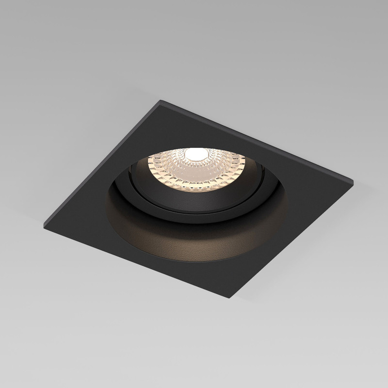 Встраиваемый светильник Elektrostandard 25015/01 GU10 черный светильник wedo light 66782 01 86 01 aland