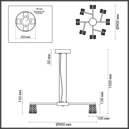 Подвесная люстра Odeon Light 5030/53L