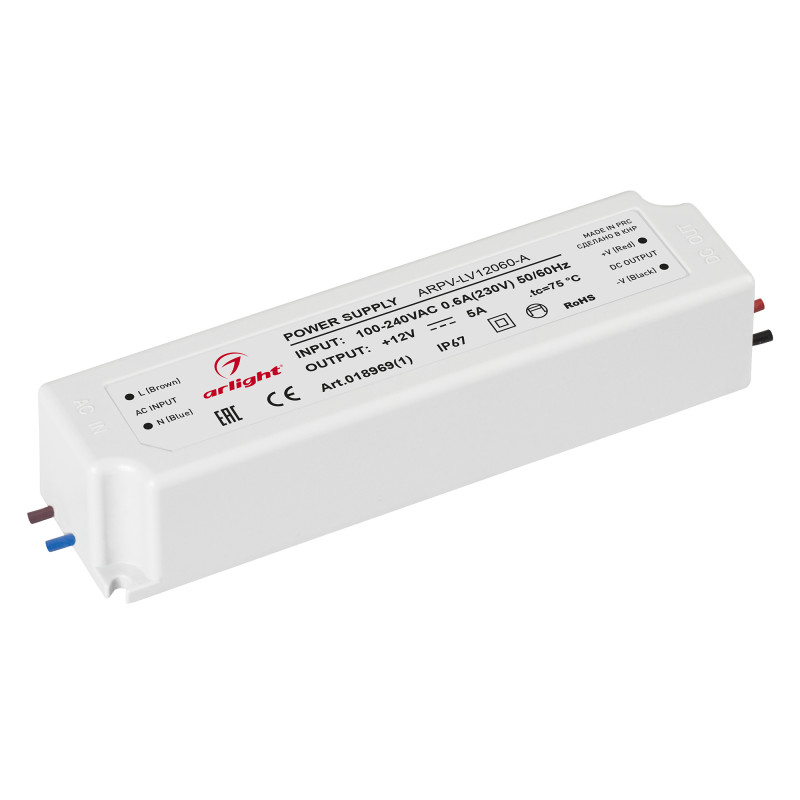 Блок питания Arlight 018969(1) блок питания arpv 24040 b 24v 1 7a 40w arl ip67 металл arlight