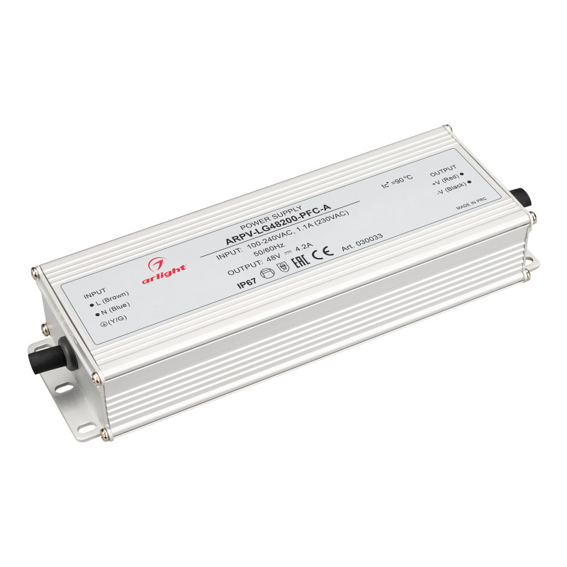 Блок питания Arlight 030033 блок питания arpv 24250 a1 24v 10 4a 250w arlight ip67 металл 3 года