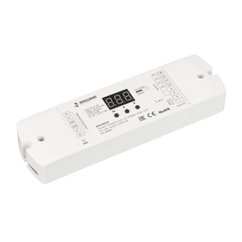 Декодер Arlight 037441 панель smart p4 dim g in 12 24v 4x3a sens rf arlight 034778