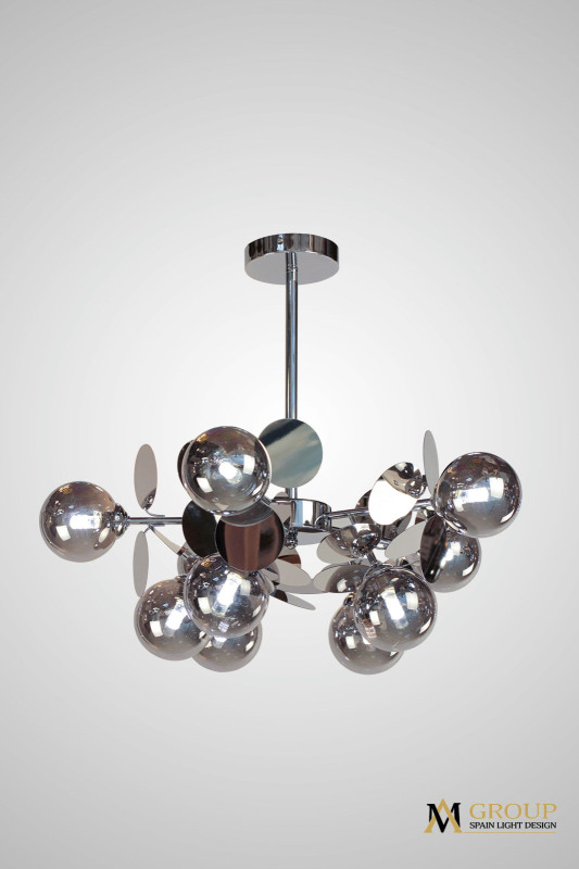 Люстра на штанге AM Group AM396 SP10 CHROM 14562₽