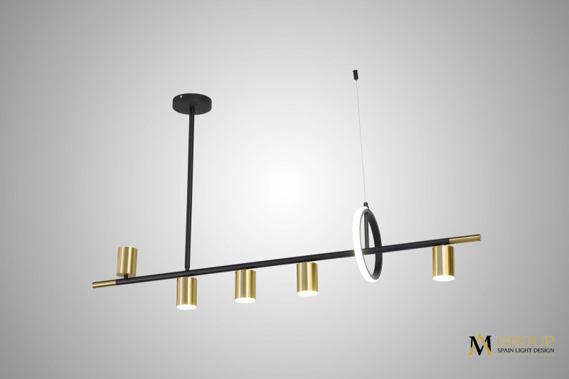 Люстра на штанге AM Group AM438 POLISHED GOLD 15593₽