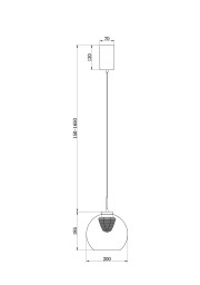 Подвесной светильник Freya FR5399PL-L4BS2