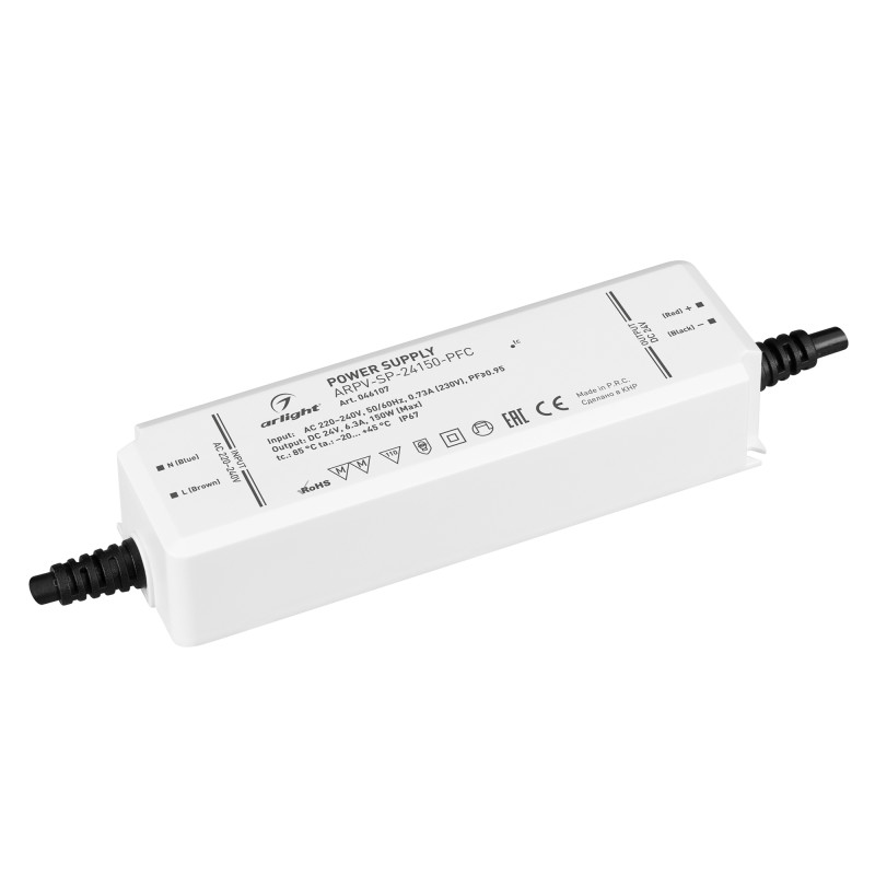 Блок питания Arlight 046107 блок питания arpv sp 24006 24v 0 25a 6w arlight ip67 пластик 5 лет