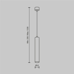 Подвесной светильник Maytoni Technical P072PL-L12W3K-BS