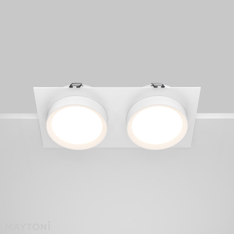 Встраиваемый светильник Maytoni Technical DL086-02-GX53-SQ-W
