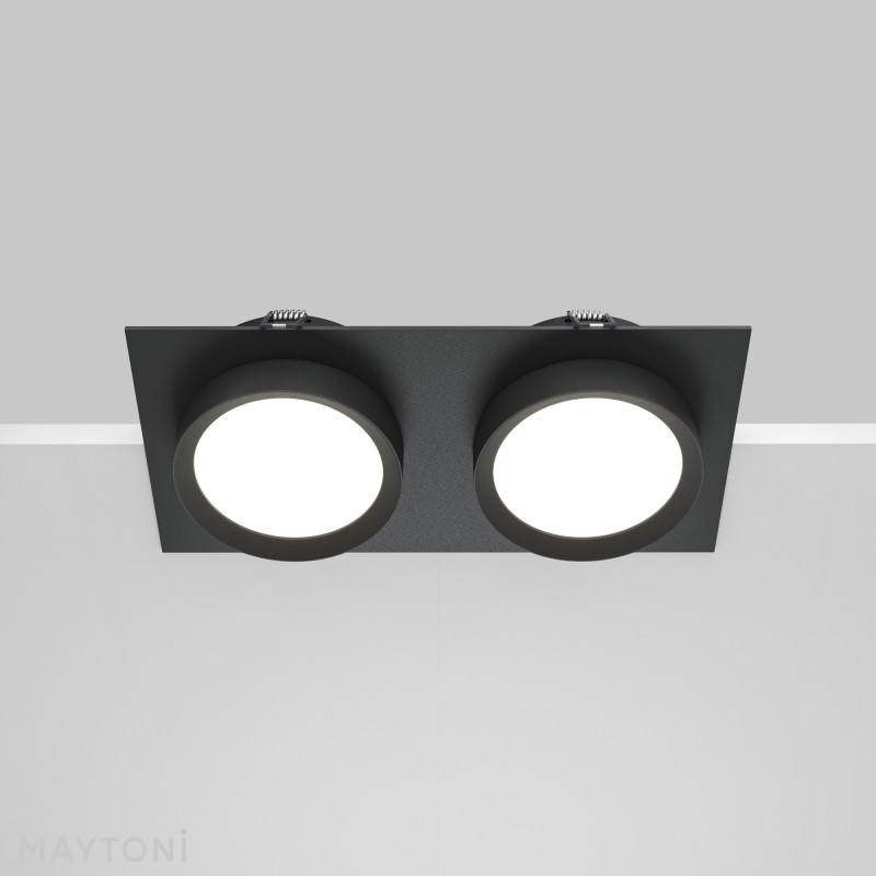 Встраиваемый светильник Maytoni Technical DL086-02-GX53-SQ-B