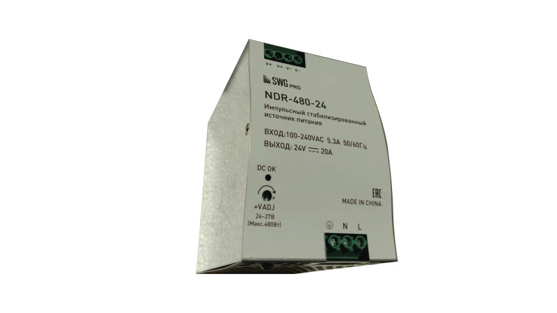Блок питания для светодиодной ленты SWG pro NDR-480-24