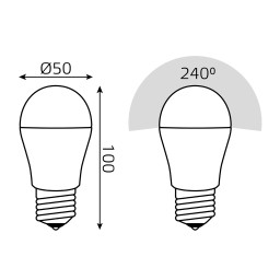 Светодиодная лампа Gauss 10502232