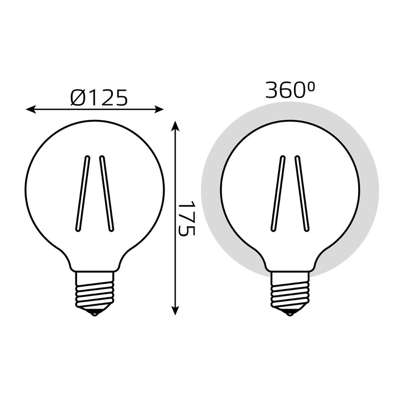 Светодиодная лампа Gauss 158802010-D