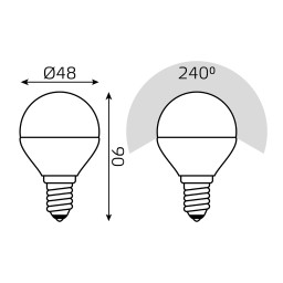 Светодиодная лампа Gauss 105101406
