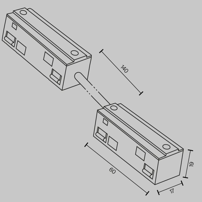 Подвод питания Maytoni Technical TRA034CPC-42B-15-1