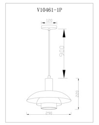 Подвесной светильник Moderli V10461-1P