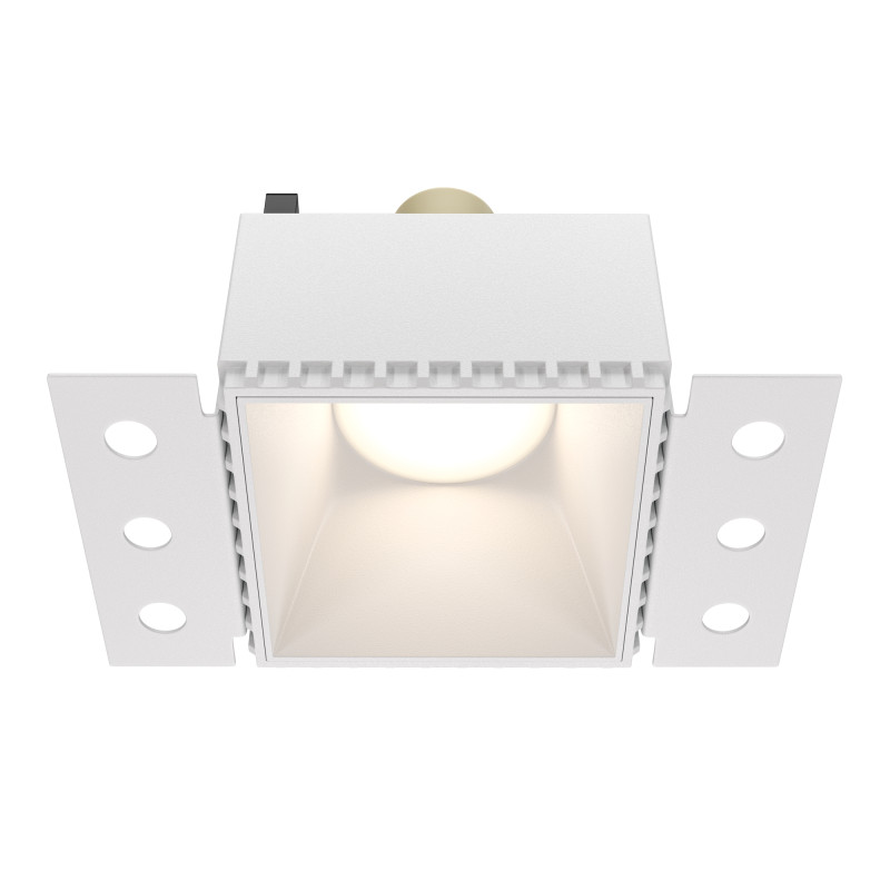 Встраиваемый светильник Maytoni Technical DL051-01-GU10-SQ-W светильник technical dl083 01 gu10 sq w