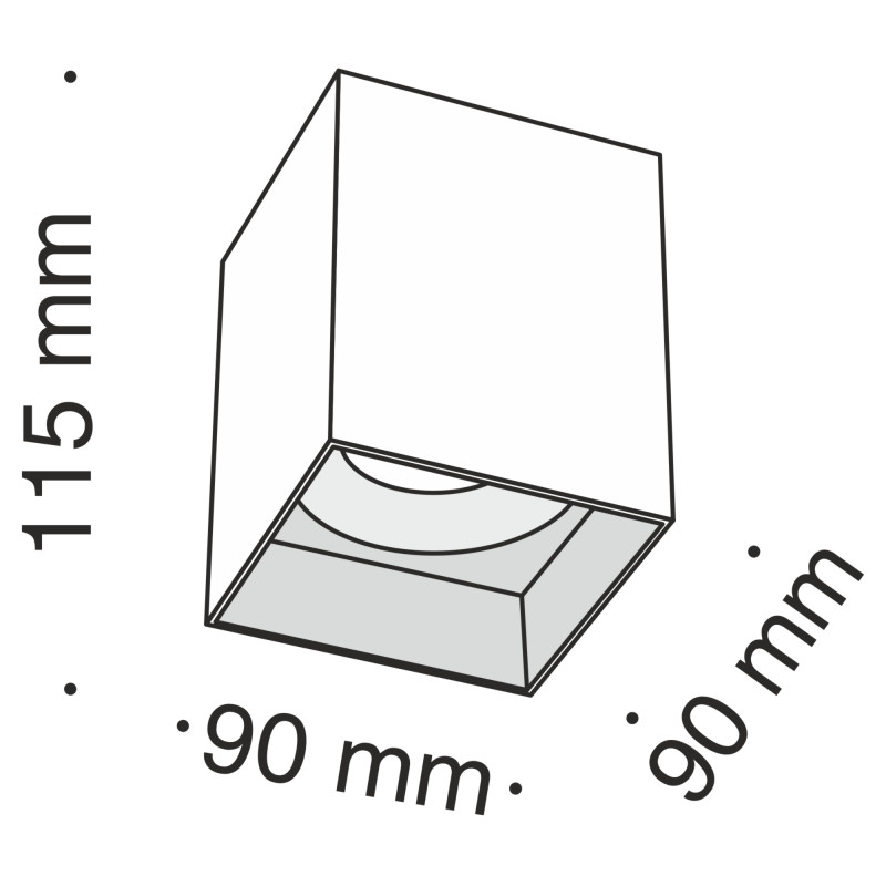 Накладной светильник Maytoni Technical C015CL-01W