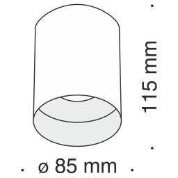 Накладной светильник Maytoni Technical C014CL-01B