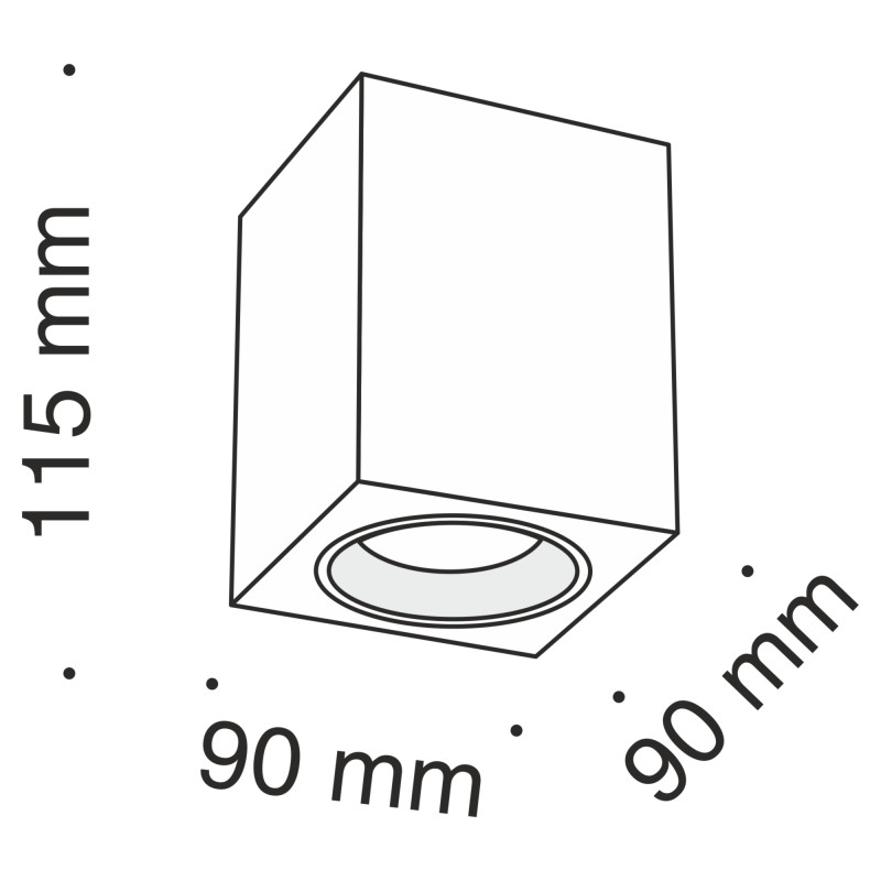 Накладной светильник Maytoni Technical C013CL-01B