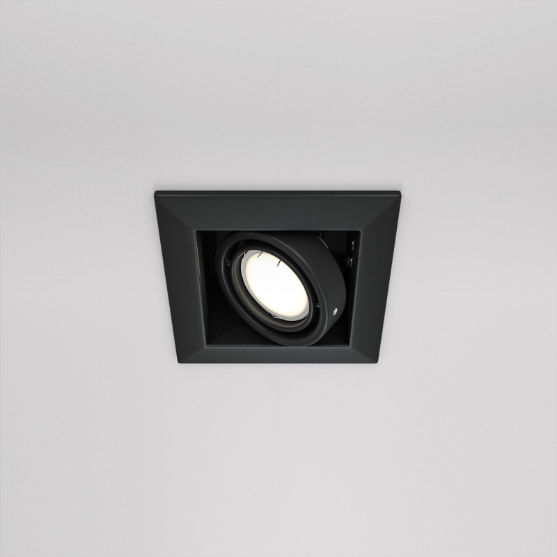 Встраиваемый светильник Maytoni Technical DL008-2-01-B карданный светильник maytoni metal modern dl008 2 02 b
