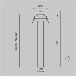 Встраиваемый светильник Maytoni Technical C140RS-L300-7W3K-W
