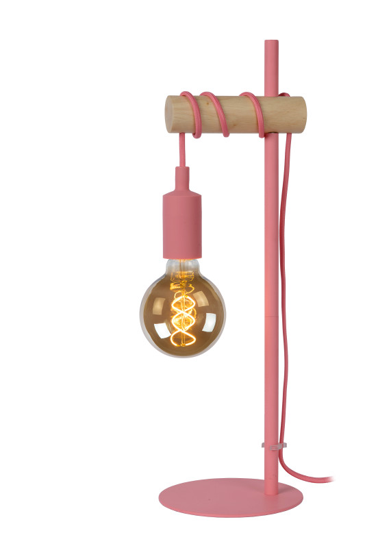 Детская настольная лампа LUCIDE 08527/01/66 сумка детская на клапане 6х12х16 см регулируемый ремень розовый