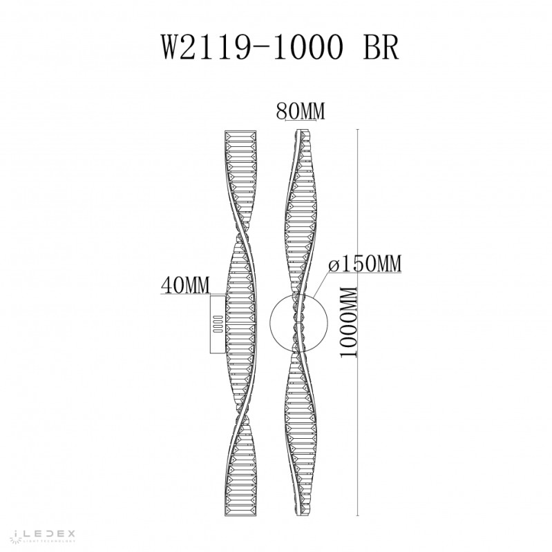 Бра iLedex W2119-1000 BR