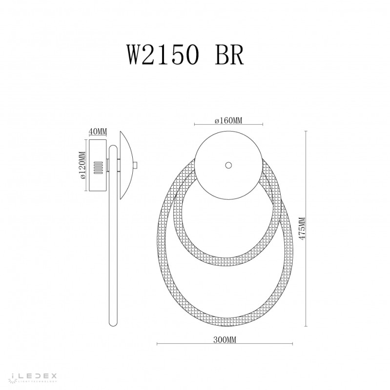 Бра iLedex W2150 BR