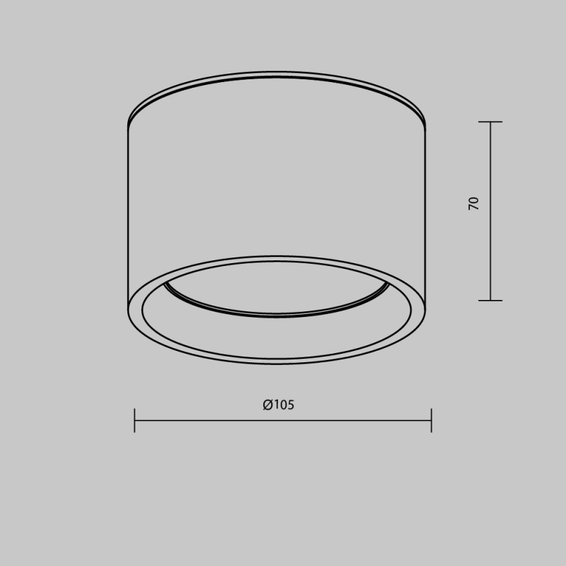 Влагозащищенный светильник Maytoni Technical C090CL-10W3K-W