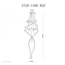 Каскадная люстра iLedex XT20-1300 RGD