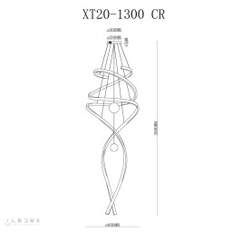 Каскадная люстра iLedex XT20-1300 CR