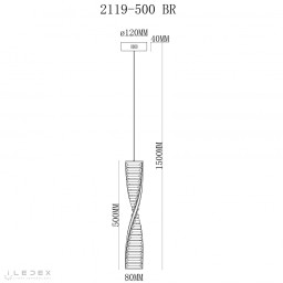 Подвесной светильник iLedex 2119-500 BR