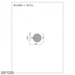 Бра iLamp W15598-1 SN+CL