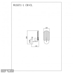 Бра iLamp W15571-1 CR+CL