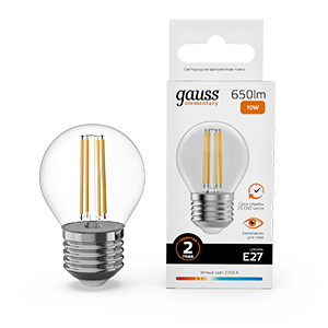 Светодиодная лампа Gauss 52210 фильтр для очистителя воздуха gauss guard gr021