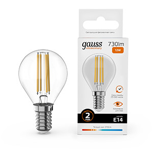 Светодиодная лампа Gauss 52112 фильтр для очистителя воздуха gauss guard gr021
