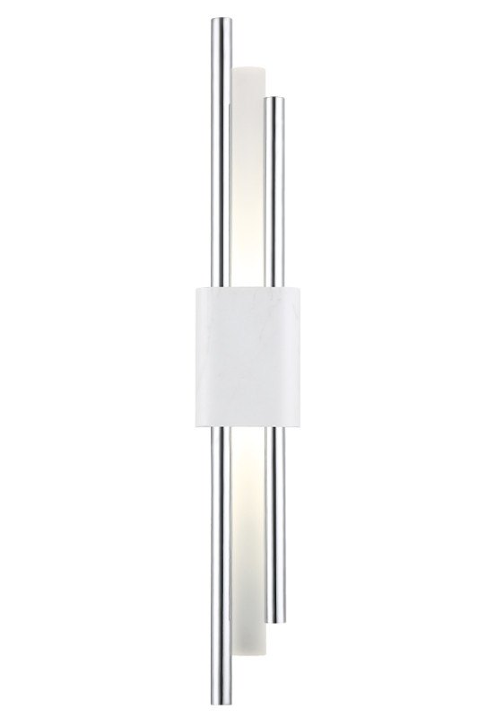 Бра Crystal Lux CARTA AP6W LED WHITE/CHROME бра crystal lux paco ap2 chrome white
