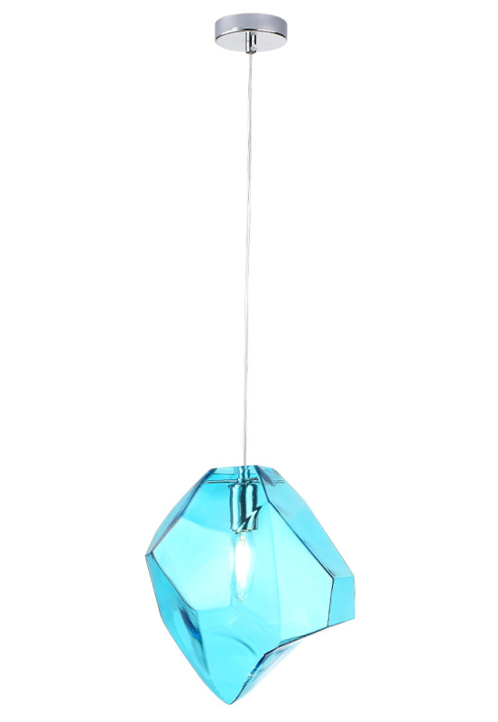 Детский светильник Crystal Lux NUESTRO SP1 CHROME/BLUE подвесной светильник crystal lux primavera sp1 chrome прозрачный хром