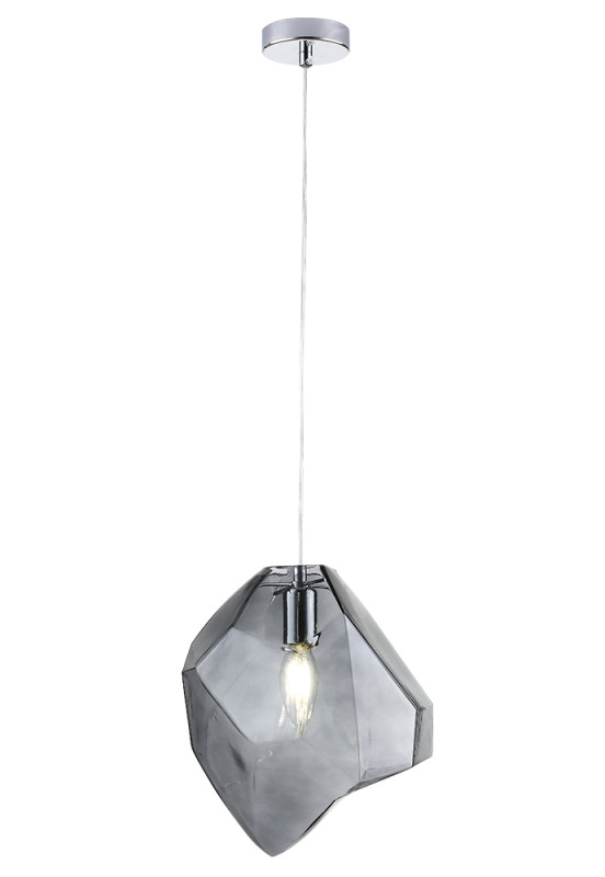 Подвесной светильник Crystal Lux NUESTRO SP1 CHROME/SMOKE цена и фото