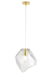 Подвесной светильник Crystal Lux NUESTRO SP1 GOLD/TRANSPARENT