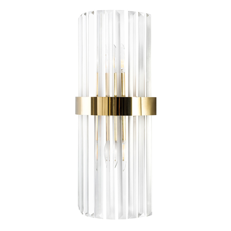 Бра Crystal Lux SORPRESA AP2 BRASS/TRANSPARENTE настенный светильник crystal lux saragosa ap2 brass transparente прозрачный латунь