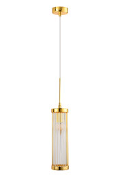 Подвесной светильник Crystal Lux TADEO SP1 D100 GOLD/TRANSPARENTE
