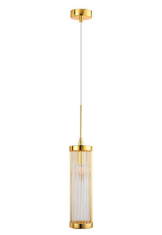 Подвесной светильник Crystal Lux TADEO SP1 D100 GOLD/TRANSPARENTE gold десертные ложки 4 шт