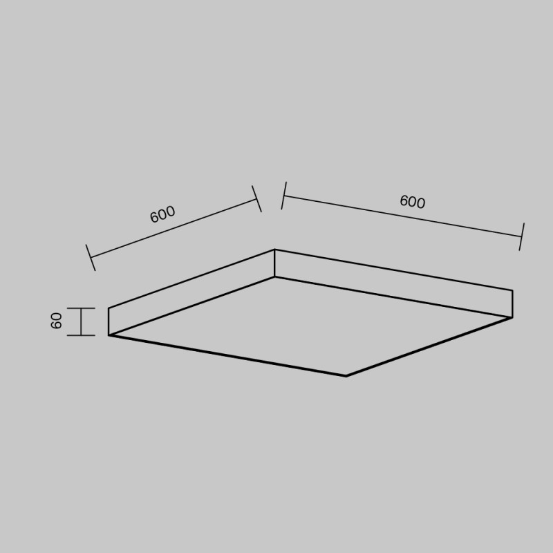 Накладной светильник Maytoni Technical C032CL-90W3K-SQ-W