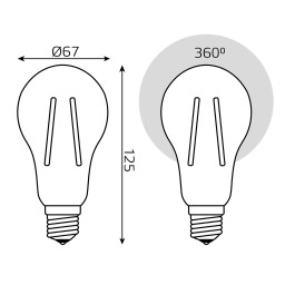 Светодиодная лампа Gauss 40712112