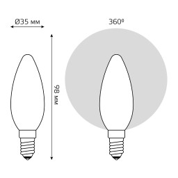 Светодиодная лампа Gauss 1035115