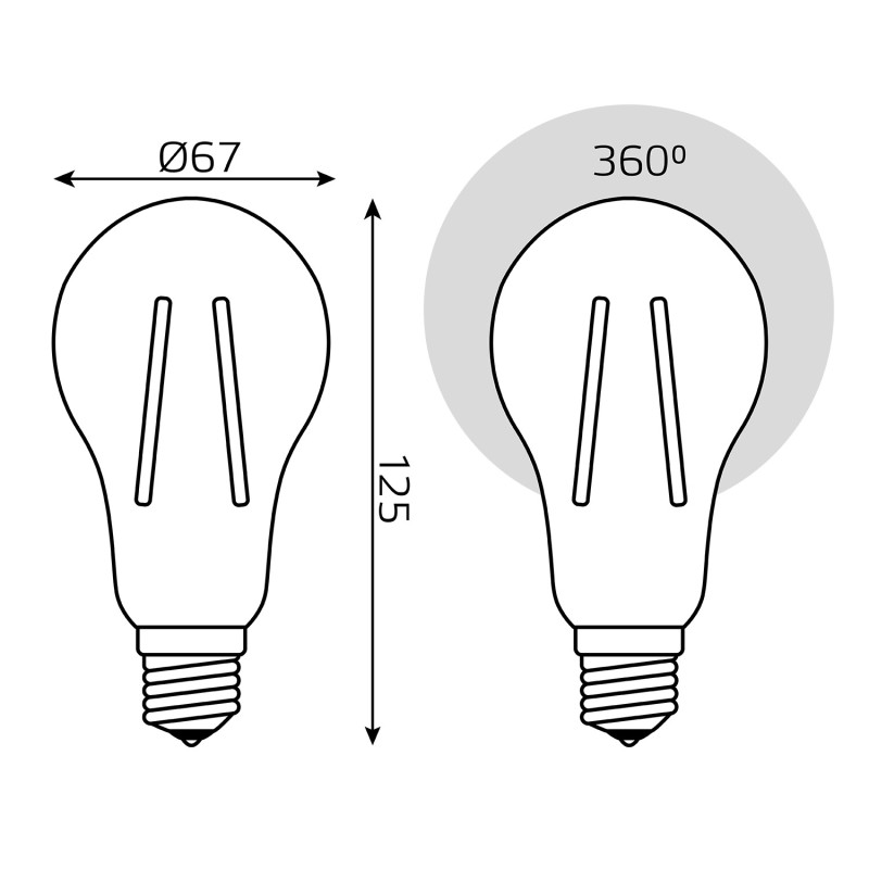 Светодиодная лампа Gauss 40712212