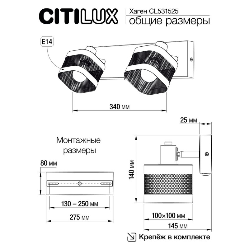 Спот Citilux CL531525