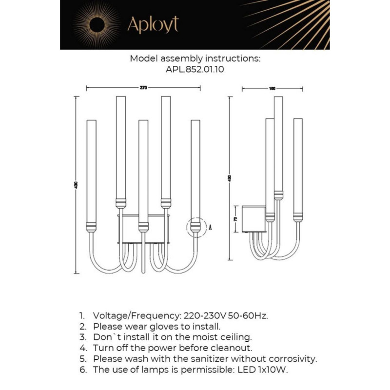 Бра APLOYT APL.852.01.10